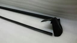 BMW BMW 3 Series E46 Right Body Moulding 51327026392 Door Bar Right MATTE BLACK — thumbnail 2