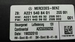 MERCEDES-BENZ Mercedes CL W216 SUSPENSION CONTROL MODULE A2215408401 Airmatic Control Unit — thumbnail 2