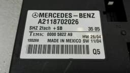 MERCEDES-BENZ Mercedes CLS W219 rear seat heating module A2118702026 seat control unit heater — thumbnail 2