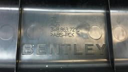 BENTLEY BENTLEY CONTINENTAL GT Trunk Trunk Trim 3W8863459F Boat Finisher Cover — thumbnail 5