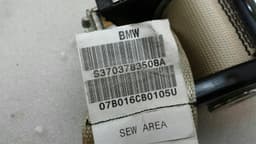 BMW BMW 7 Series E65 E66 seat belt rear left 7025107 rear seat belt beige — thumbnail 6