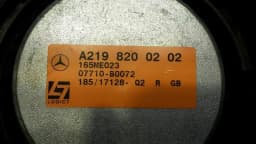 MERCEDES-BENZ Mercedes CLS W219 door speaker A2198200202 door speaker Logic7 L7 HK — thumbnail 8