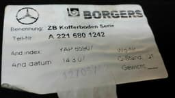 MERCEDES-BENZ Mercedes S-class Unknown Luggage Compartment Cover A2216801242 Trunk — thumbnail 4
