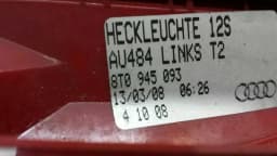 AUDI Audi S5 8T left rear light 8T0945093 tail light rear left — thumbnail 3
