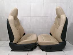 TESLA Tesla Model S 70 seat NAPPA MOJAVE BEIGE front seat set — thumbnail 3