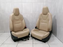 TESLA Tesla Model S 70 seat NAPPA MOJAVE BEIGE front seat set — thumbnail 2