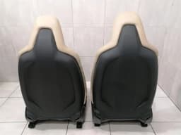 TESLA Tesla Model S 70 seat NAPPA MOJAVE BEIGE front seat set — thumbnail 4