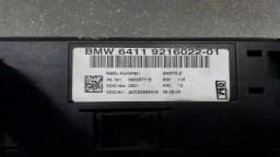 BMW 2010 BMW 1 Series E87 E81 Car Climate Control Control Unit Climate Change 9216022 — thumbnail 4