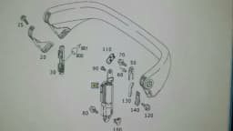 MERCEDES-BENZ Mercedes SL R230 Roll Bar Hydraulic LI A2308600135 Roll Bar Hydraulic Left. — thumbnail 1