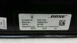 MASERATI MASERATI GRANTURISMO S Speaker 280869 Bass Box SUBWOOFER BOSE — thumbnail 8