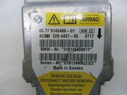 BMW BMW 6 Series E63 Safety Modules ECU 65779145400-01 Air Control Unit SRS — thumbnail 3
