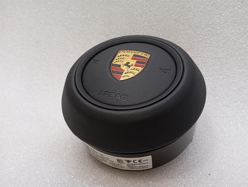Porsche Taycan 9J Module 9J1880201E Steering Wheel Module LEATHER