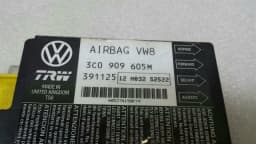 VW Volkswagen Passat Electronic Module 3C0909605M Control Unit SRS ECU — thumbnail 4