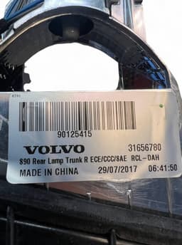 VOLVO 31656780 Inner tail light, right VOLVO S90 / V90 (2016-) — thumbnail 9