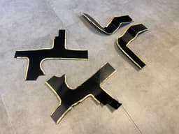 MERCEDES-BENZ Mercedes G class W463 GENUINE Cabin Wires Harness Covers x4 psc — thumbnail 5