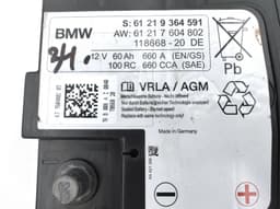 BMW Original BMW 2 F44, F45, 1 F40, 3 G20, 5 G30, G31 - AGM-Battery, 60Ah, 660A — thumbnail 5