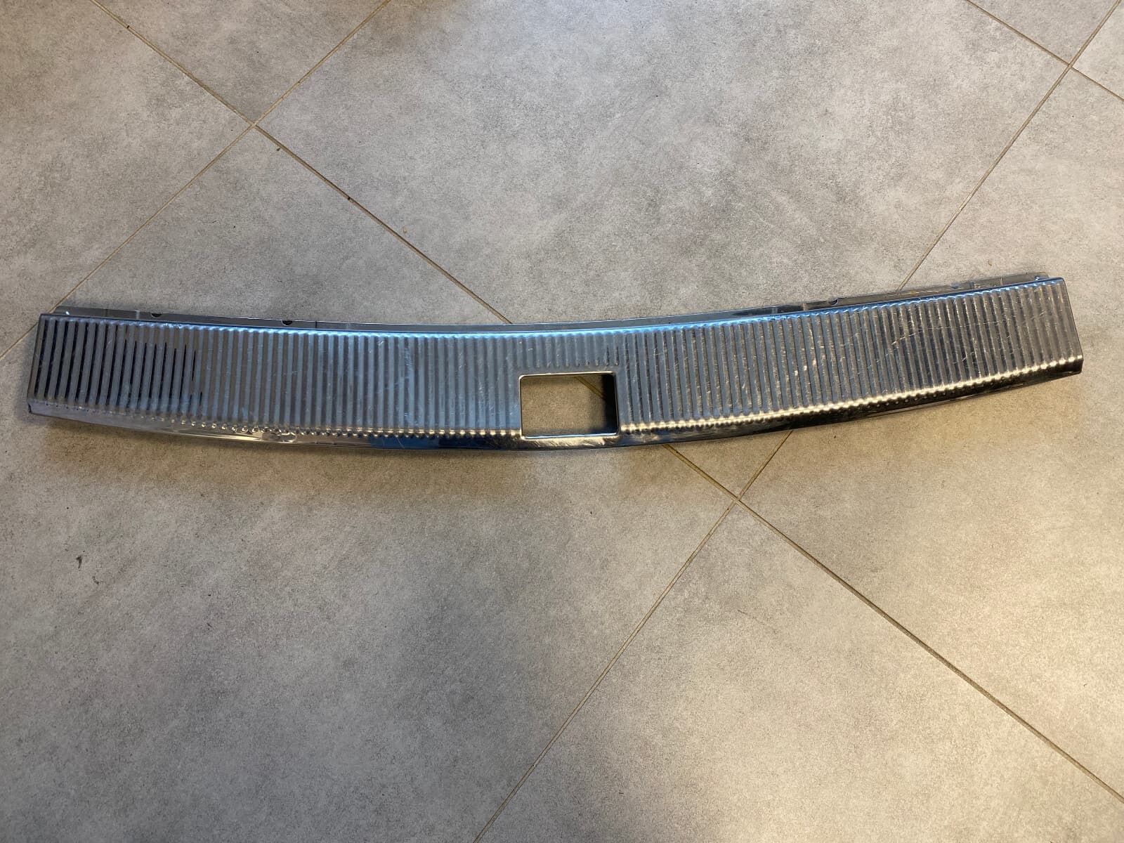 VW VW Touareg GENUINE Trunk Boot Tailgate Sill Lock Trim Chrome 7P0863459E