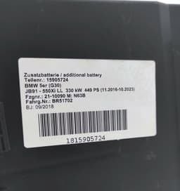 BMW OEM BMW 6 G32, 5 F10, F18, 5 G30, G31, 7 F01, F02 - AGM-Battery, 50Ah, 570A — thumbnail 8