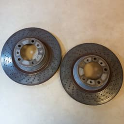 PORSCHE GENUINE PORSCHE 911 REAR BRAKE DISCS SET BRAKING ROTOR PAIR LEFT & RIGHT — thumbnail 1