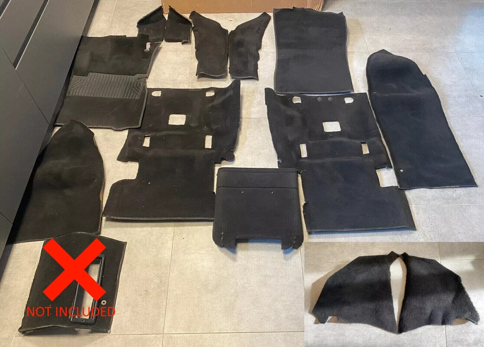 Mercedes G class W463 GENUINE Floor Carpet SET Black LHD 2002-2012 Year