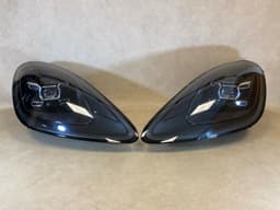 PORSCHE Porsche Cayenne 959 GENUINE LED BLACK Headlight SET Left & Right LHD — thumbnail 1