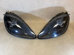 PORSCHE Porsche Cayenne 959 GENUINE LED BLACK Headlight SET Left & Right LHD — thumbnail 2