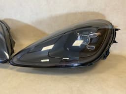 PORSCHE Porsche Cayenne 959 GENUINE LED BLACK Headlight SET Left & Right LHD — thumbnail 4