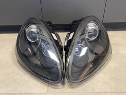 PORSCHE Porsche 958 GTS BLACK Cayenne Xenon Adaptive Headlight SET LED Parking lights — thumbnail 1