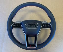 AUDI Audi A6 A7 A8 Q8 4K 4N 4M GENUINE RS-line Steering Wheel with Paddles Heating — thumbnail 1