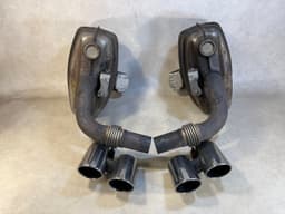 PORSCHE Porsche 911 991 GENUINE Carrera 3.8 Exhaust Muffler Silencer SET Left + Right — thumbnail 1