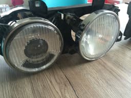 BMW BMW 5 7 E34 E32 GENUINE Ellipsoid Hella Front Headlight Set LEFT & RIGHT — thumbnail 2