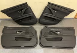 BMW BMW 5 F11 OEM Front Rear Door Trim Panel SET Black Half Leather with Lighting — thumbnail 1