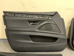 BMW BMW 5 F11 OEM Front Rear Door Trim Panel SET Black Half Leather with Lighting — thumbnail 5