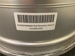 BMW Porsche Panamera 970 Turbo II Genuine Alloy Wheels Rim SET R19 9J 10J Facelift — thumbnail 10
