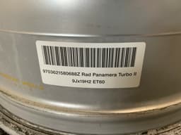 BMW Porsche Panamera 970 Turbo II Genuine Alloy Wheels Rim SET R19 9J 10J Facelift — thumbnail 9