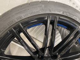 PORSCHE GENUINE PORSCHE 991 911 R20 GLOSS BLACK ALLOY WHEELS WITH TYRES SET x4 psc — thumbnail 7