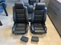 BMW BMW 7 E23 Facelift Black Salon Leather Sport Seat SET Heating SCHWARZ — thumbnail 2
