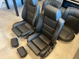 BMW BMW 7 E23 Facelift Black Salon Leather Sport Seat SET Heating SCHWARZ — thumbnail 6