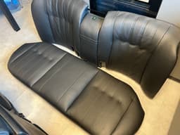 BMW BMW 7 E23 Facelift Black Salon Leather Sport Seat SET Heating SCHWARZ — thumbnail 8