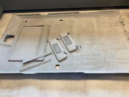 MERCEDES-BENZ Mercedes G class W463 GENUINE Sunroof Alcantara Headliner SET 2001-2011 Year — thumbnail 1