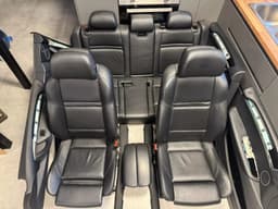 BMW GENUINE BMW X5 M E70 Sport Black leather Interior full set Seats & Door Panels — thumbnail 3
