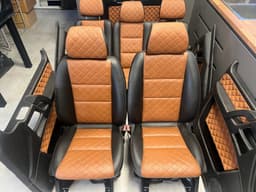 MERCEDES-BENZ Mercedes G class W463 Individual Brown Leather Salon Seat SET 2002-2007 Year — thumbnail 5