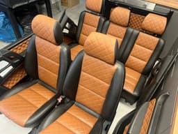 MERCEDES-BENZ Mercedes G class W463 Individual Brown Leather Salon Seat SET 2002-2007 Year — thumbnail 4