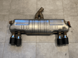 BMW GENUINE BMW X5M E70 X6 E71 Rear muffler with exhaust flap 18307590335 — thumbnail 1