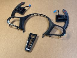 BMW BMW M3 M4 COMPETITION STEERING WHEEL CARBON TRIM TJA G82 G20 G22 G26 G29 F40 F44 — thumbnail 2