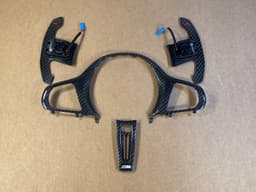 BMW BMW M3 M4 COMPETITION STEERING WHEEL CARBON TRIM TJA G82 G20 G22 G26 G29 F40 F44 — thumbnail 1
