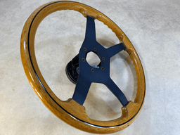 BMW GENUINE BMW E23 7 Wooden Steering Wheel 4 SPOKE 32331117369 — thumbnail 2