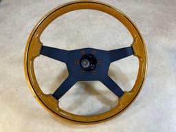 BMW GENUINE BMW E23 7 Wooden Steering Wheel 4 SPOKE 32331117369 — thumbnail 1