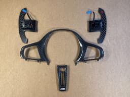 BMW BMW M3 M4 COMPETITION STEERING WHEEL CARBON TRIM G82 G20 G22 G26 G29 F40 F44 — thumbnail 1
