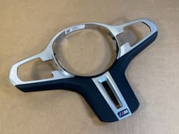 BMW BMW 5 6 7 X3 X4 G30 G31 G32 G11 G12 G01 G02 G08 M Steering Wheel Trim Cover Used — thumbnail 1